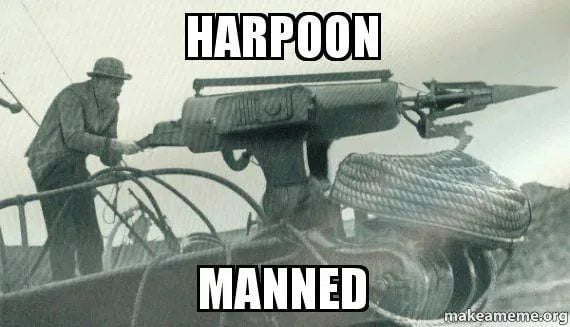 Dear PEBA, The Harpoons Are Manned!